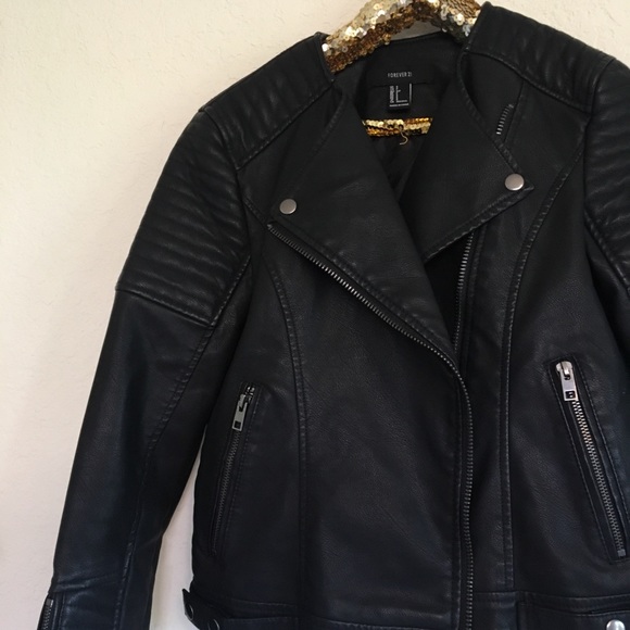NWOT Forever 21 Faux Leather Jacket - Picture 8 of 8